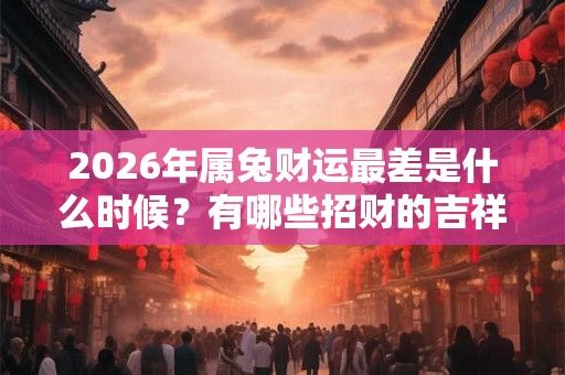 2026年属兔财运最差是什么时候?有哪些招财的吉祥物 2026年属兔财运最差是什么时候?有哪些招财的吉祥物