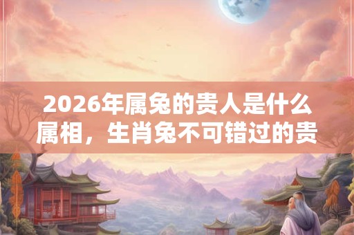 2026年属兔的贵人是什么属相，生肖兔不可错过的贵人