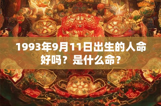 1993年9月11日出生的人命好吗？是什么命？