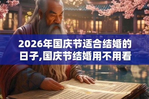 2026年国庆节适合结婚的日子,国庆节结婚用不用看日子？