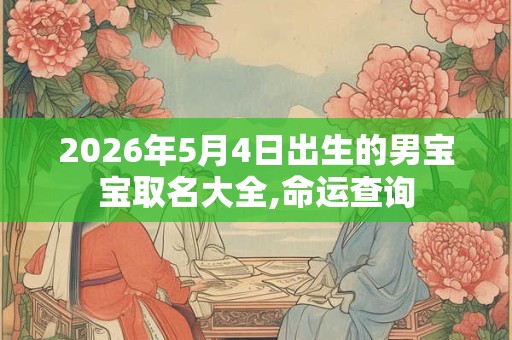 2026年5月4日出生的男宝宝取名大全,命运查询