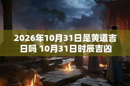 2026年10月31日是黄道吉日吗 10月31日时辰吉凶