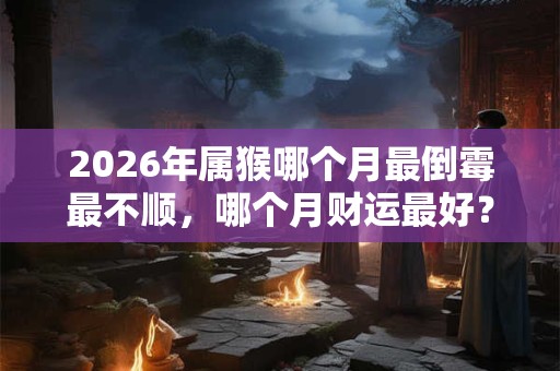 2026年属猴哪个月最倒霉最不顺,哪个月财运最好? 2026年属猴哪个月最倒霉最不顺,哪个月财运最好?