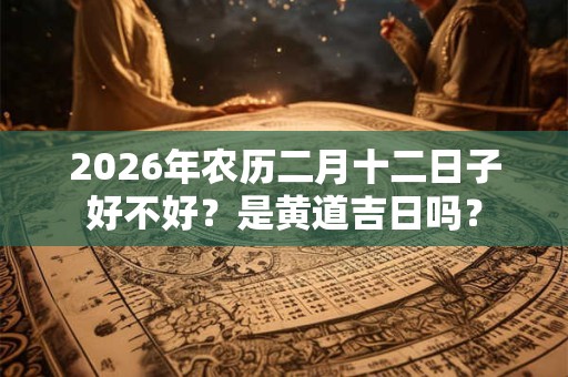2026年农历二月十二日子好不好?是黄道吉日吗? 2026年农历二月十二日子好不好?是黄道吉日吗?