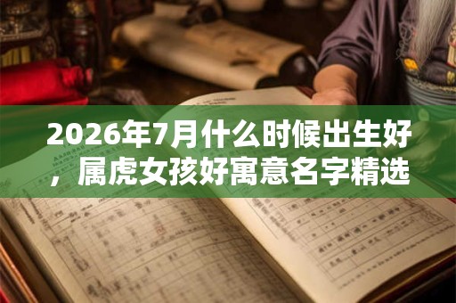 2026年7月什么时候出生好，属虎女孩好寓意名字精选