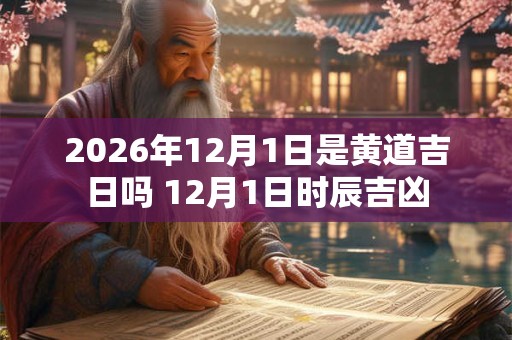 2026年12月1日是黄道吉日吗 12月1日时辰吉凶
