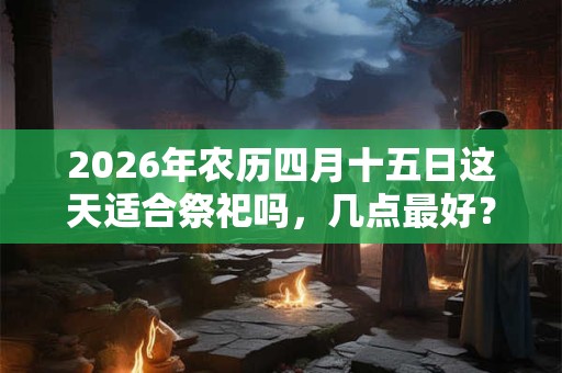 2026年农历四月十五日这天适合祭祀吗,几点最好? 2026年农历四月十五日这天适合祭祀吗,几点最好?