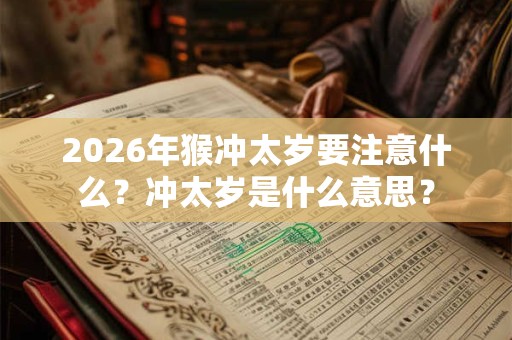 2026年猴冲太岁要注意什么?冲太岁是什么意思? 2026年猴冲太岁要注意什么?冲太岁是什么意思?