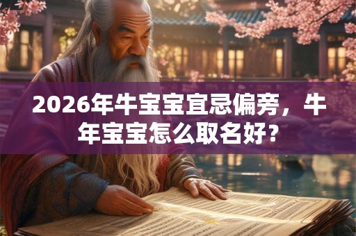 2026年牛宝宝宜忌偏旁，牛年宝宝怎么取名好？