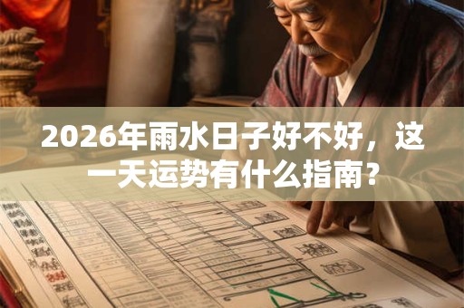 2026年雨水日子好不好，这一天运势有什么指南？