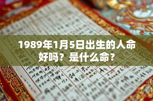 1989年1月5日出生的人命好吗？是什么命？