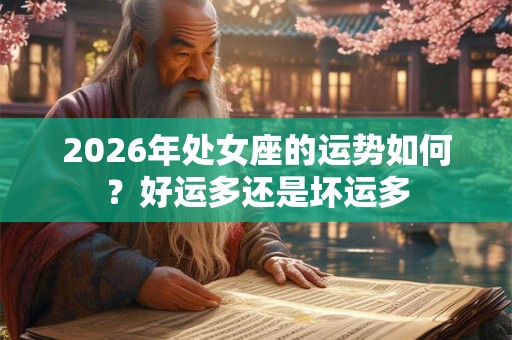 2026年处女座的运势如何？好运多还是坏运多