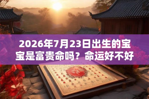 2026年7月23日出生的宝宝是富贵命吗？命运好不好？
