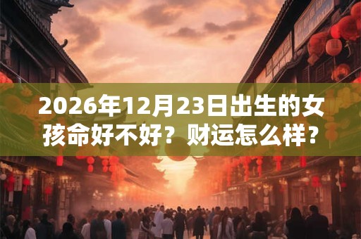 2026年12月23日出生的女孩命好不好?财运怎么样? 2026年12月23日出生的女孩命好不好?财运怎么样?