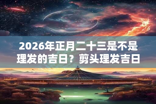 2026年正月二十三是不是理发的吉日？剪头理发吉日