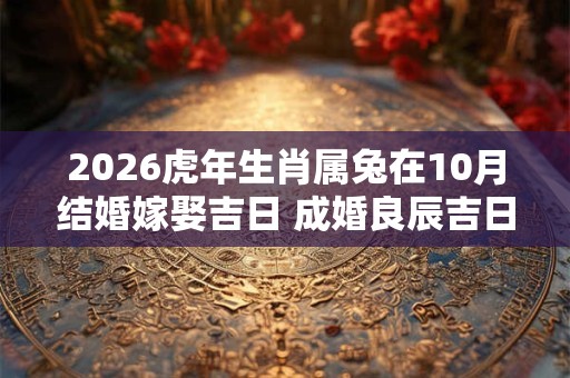 2026虎年生肖属兔在10月结婚嫁娶吉日 成婚良辰吉日