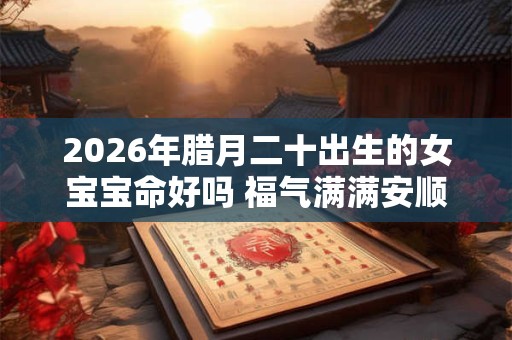 2026年腊月二十出生的女宝宝命好吗 福气满满安顺无忧 2026年腊月二十出生的女宝宝命好吗 福气满满安顺无忧