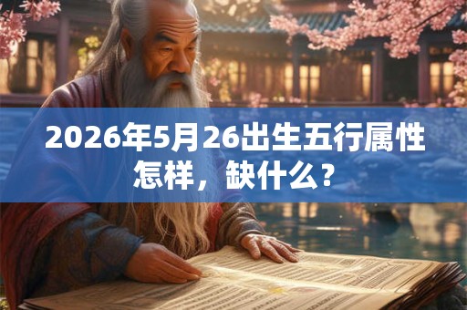 2026年5月26出生五行属性怎样，缺什么？