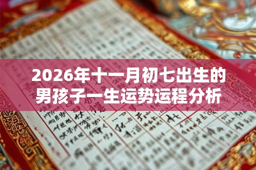 2026年十一月初七出生的男孩子一生运势运程分析