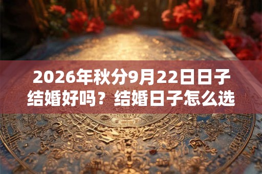 2026年秋分9月22日日子结婚好吗？结婚日子怎么选择？