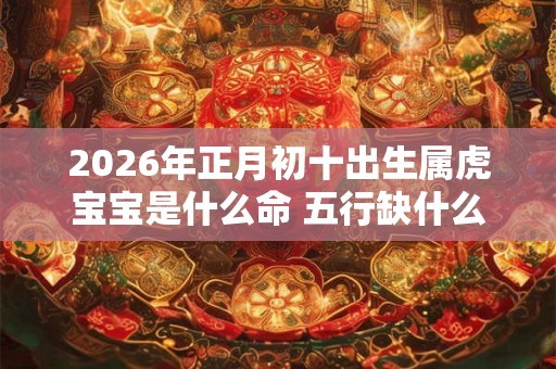 2026年正月初十出生属虎宝宝是什么命 五行缺什么