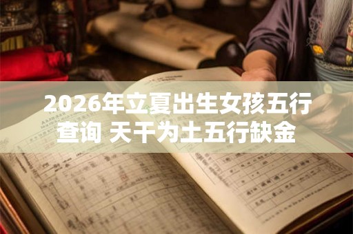 2026年立夏出生女孩五行查询 天干为土五行缺金