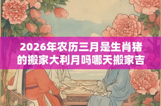 2026年农历三月是生肖猪的搬家大利月吗哪天搬家吉利？