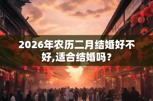 2026年农历二月结婚好不好,适合结婚吗？