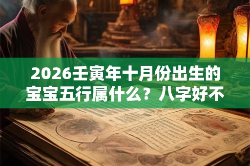 2026壬寅年十月份出生的宝宝五行属什么?八字好不 2026壬寅年十月份出生的宝宝五行属什么?八字好不