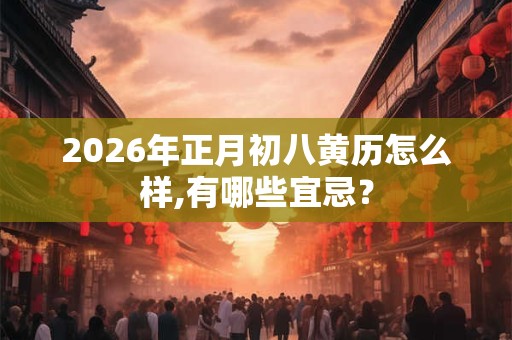2026年正月初八黄历怎么样,有哪些宜忌？