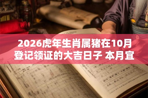 2026虎年生肖属猪在10月登记领证的大吉日子 本月宜领证吉日 2026虎年生肖属猪在10月登记领证的大吉日子 本月宜领证吉日