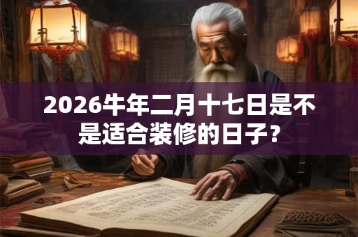 2026牛年二月十七日是不是适合装修的日子? 2026牛年二月十七日是不是适合装修的日子?