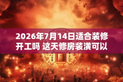 2026年7月14日适合装修开工吗 这天修房装潢可以吗 2026年7月14日适合装修开工吗 这天修房装潢可以吗
