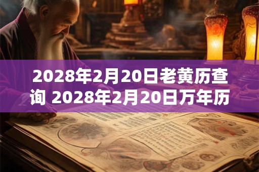 2028年2月20日老黄历查询 2028年2月20日万年历黄道吉日