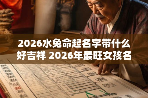 2026水兔命起名字带什么好吉祥 2026年最旺女孩名字