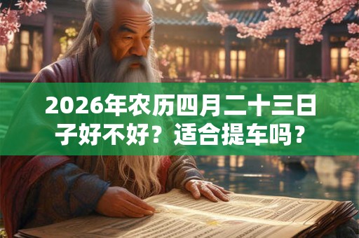 2026年农历四月二十三日子好不好？适合提车吗？