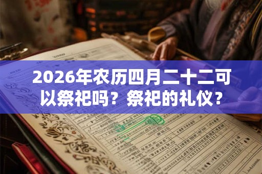 2026年农历四月二十二可以祭祀吗？祭祀的礼仪？