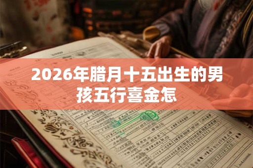 2026年腊月十五出生的男孩五行喜金怎