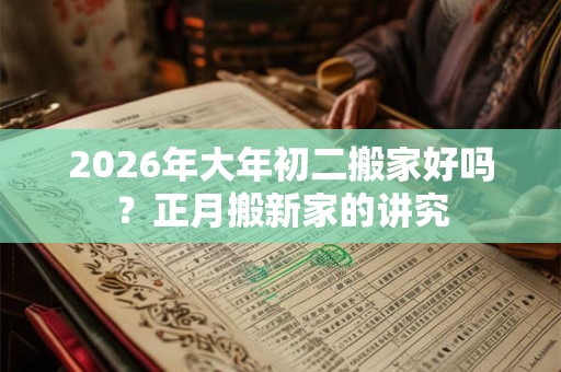 2026年大年初二搬家好吗？正月搬新家的讲究