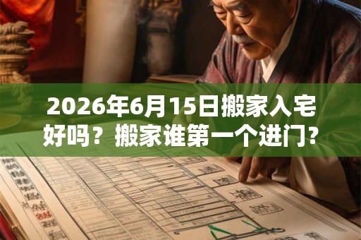 2026年6月15日搬家入宅好吗？搬家谁第一个进门？