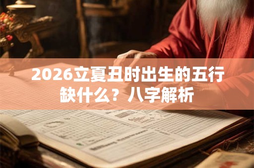 2026立夏丑时出生的五行缺什么?八字解析 2026立夏丑时出生的五行缺什么?八字解析