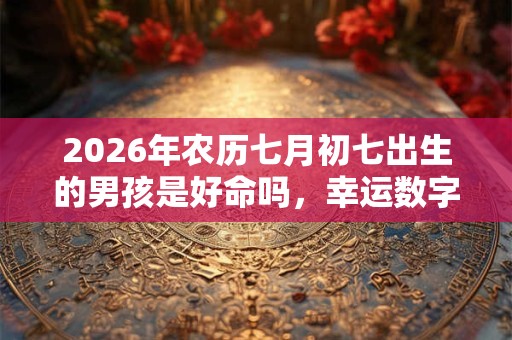 2026年农历七月初七出生的男孩是好命吗，幸运数字是什么？
