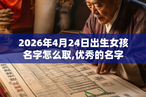 2026年4月24日出生女孩名字怎么取,优秀的名字