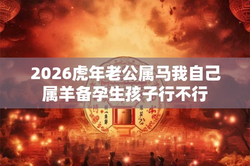 2026虎年老公属马我自己属羊备孕生孩子行不行