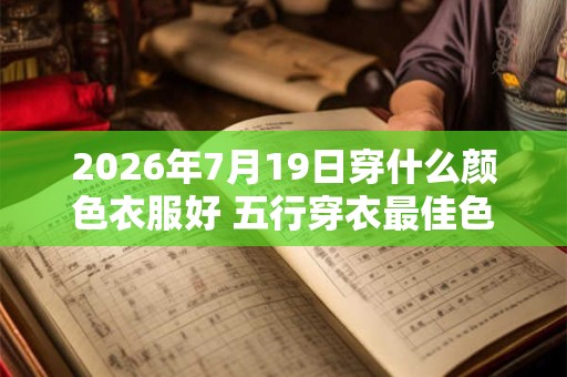 2026年7月19日穿什么颜色衣服好 五行穿衣最佳色