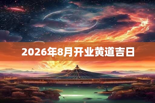 2026年8月开业黄道吉日