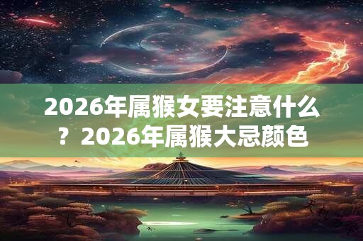 2026年属猴女要注意什么？2026年属猴大忌颜色