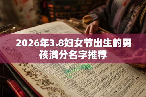 2026年3.8妇女节出生的男孩满分名字推荐
