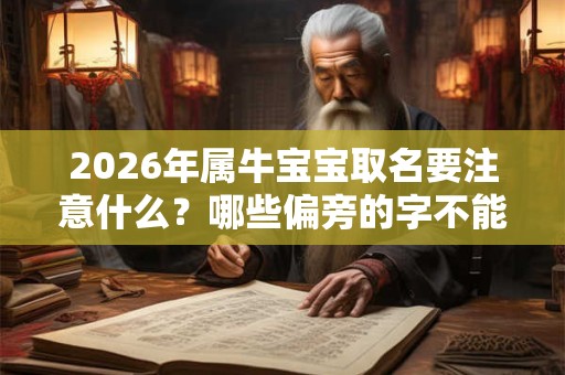 2026年属牛宝宝取名要注意什么？哪些偏旁的字不能用？