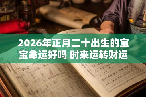 2026年正月二十出生的宝宝命运好吗 时来运转财运顺利